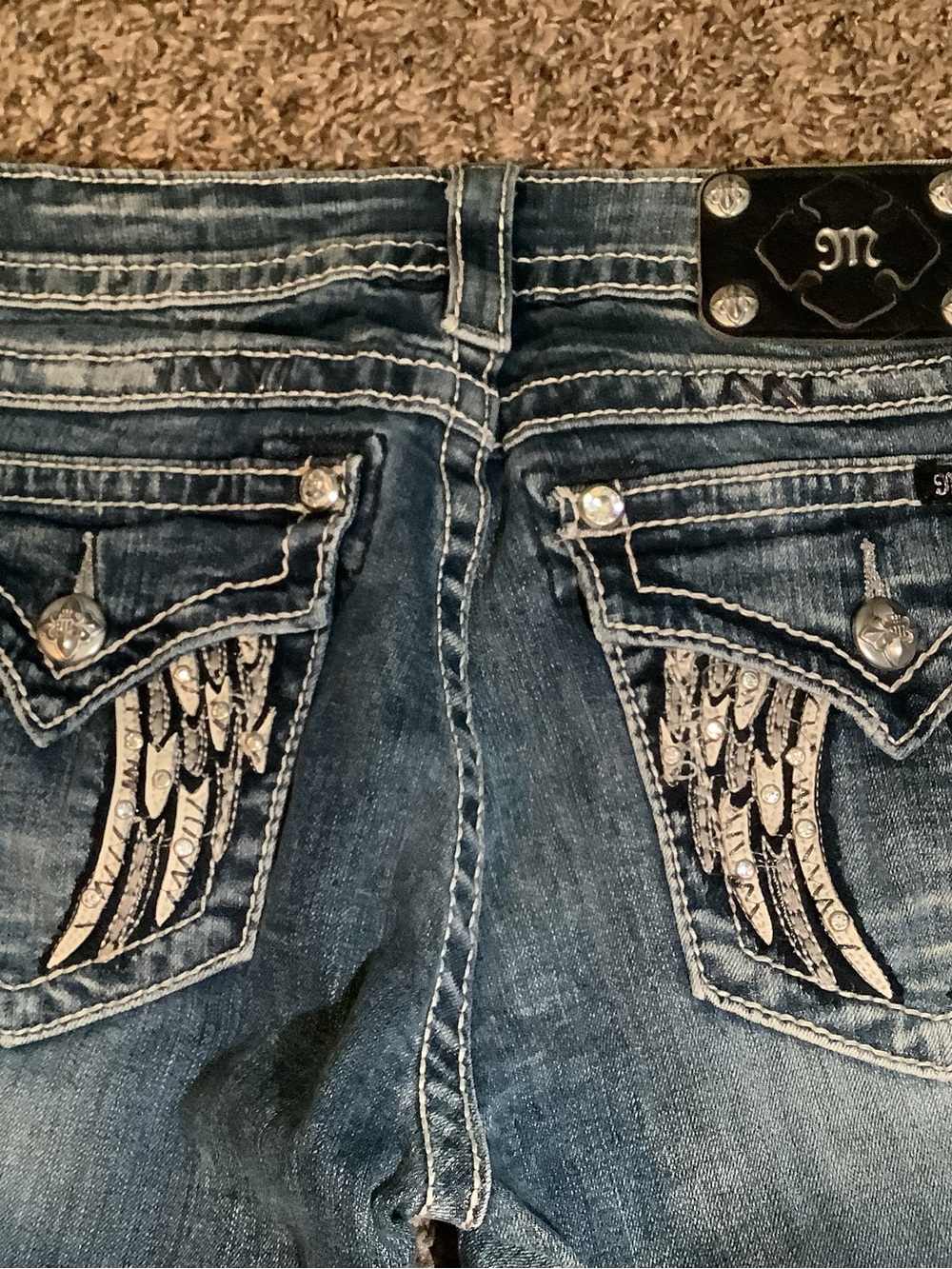 Miss Me signature jeans, boot cut, color: med 207, size: 30 - Picture 4 of 12